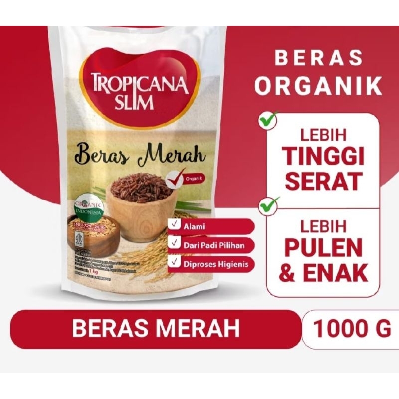 

Tropicana Slim Beras Merah Organik 1kg