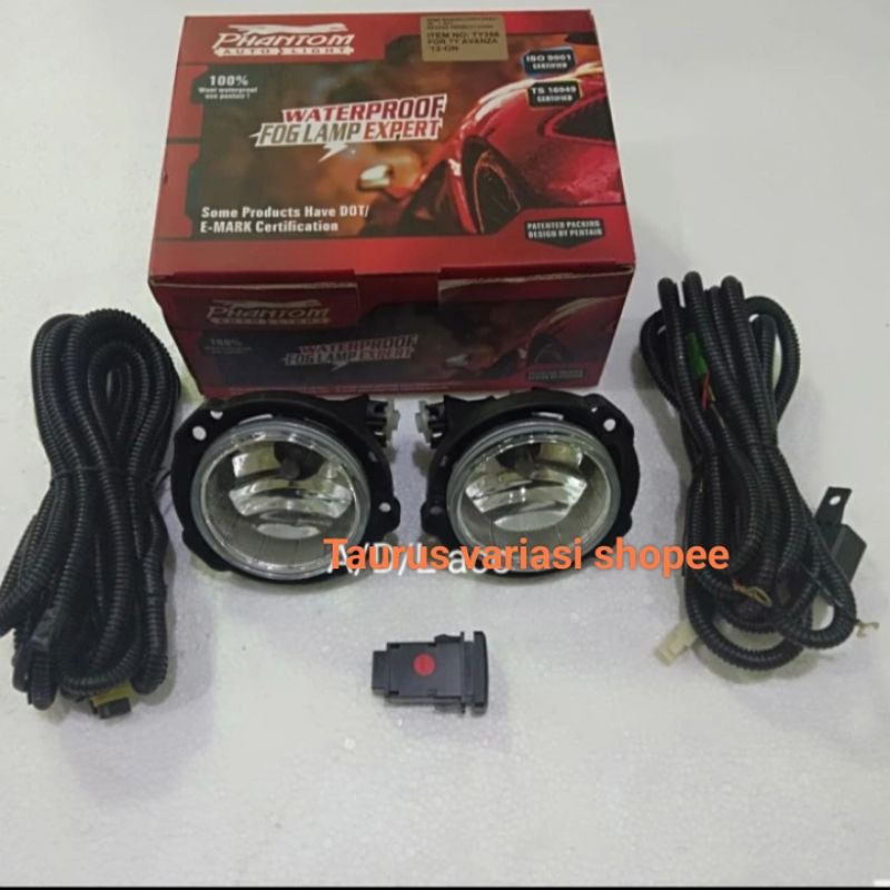 Foglamp Bumper Depan Lampu Sorot Mobil All New Avanza/Xenia 2012-2019 Model Original (Harga 1Set Com