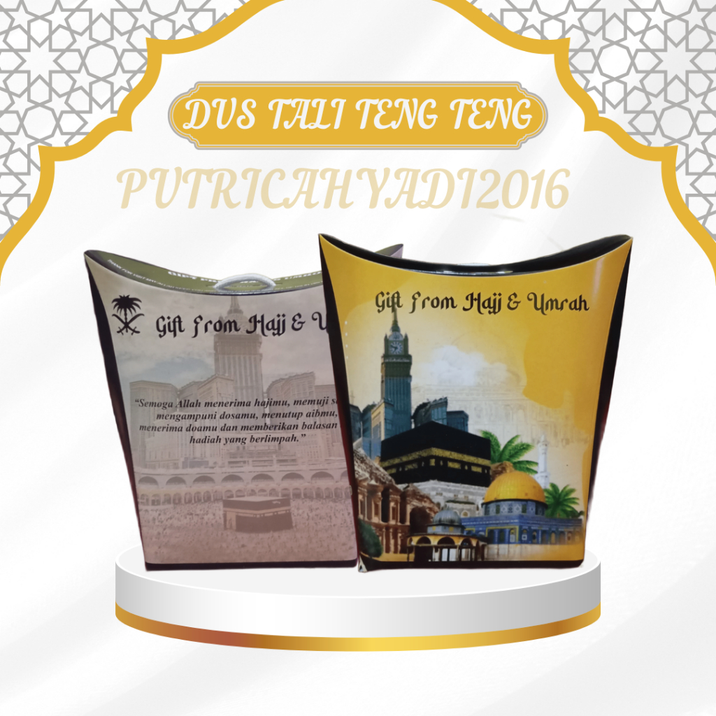 

DUS TALI UNTUK OLEH OLEH HAJI DAN UMROH 1 PACK ISI 50 PCS