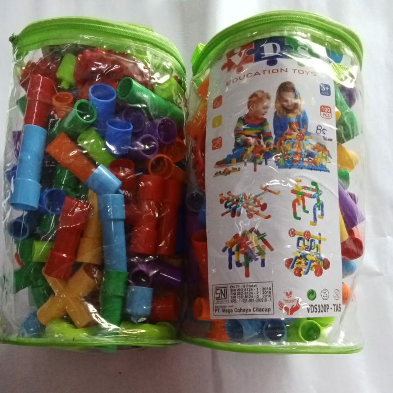 (ready stock)education toys Lego pipa