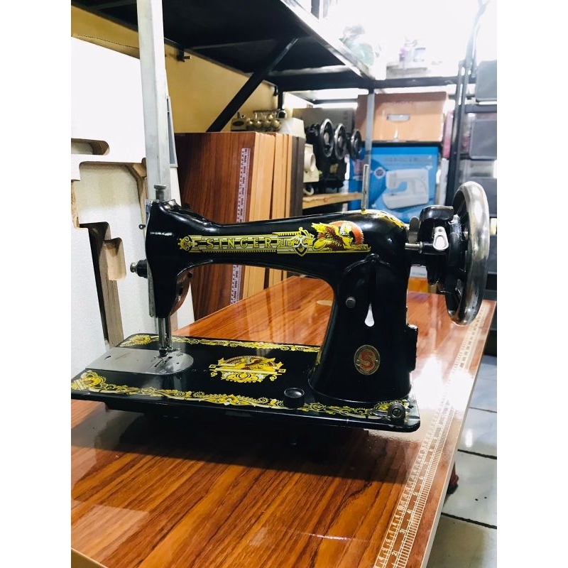 Mesin jahit bekas SINGER manual kepala saja mesin tradisional
