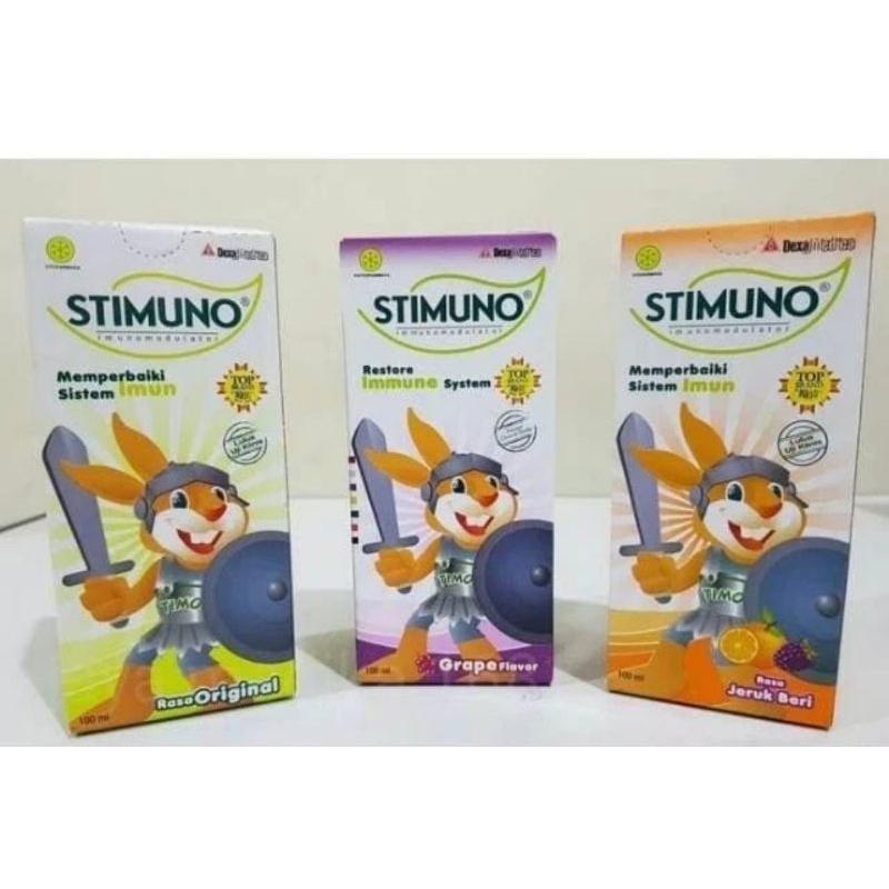 STIMUNO Syrup rasa Original,Orange Berry,Grape 60ml