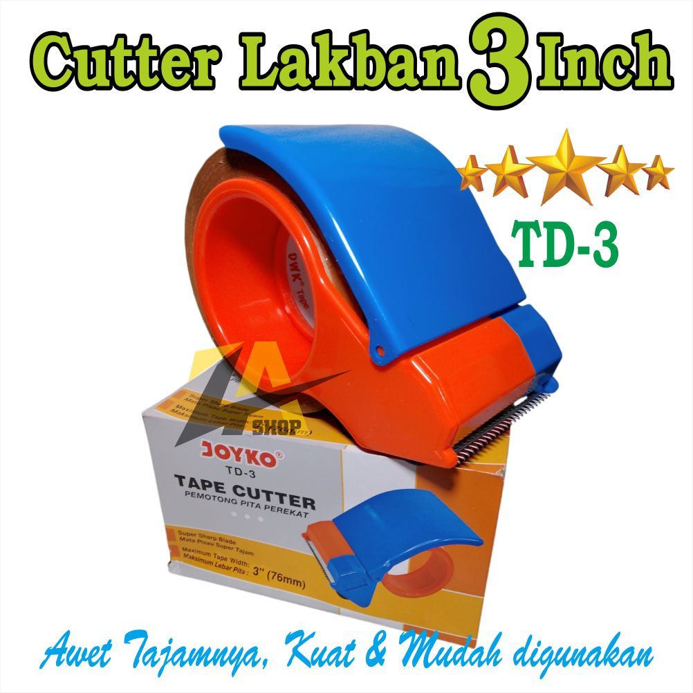 

Tape Dispenser LAKBAN BESAR 3 INCH Pemotong LAKBAN / TAPE Perekat Joyko TD-3 Tape Cutter 3 INCH