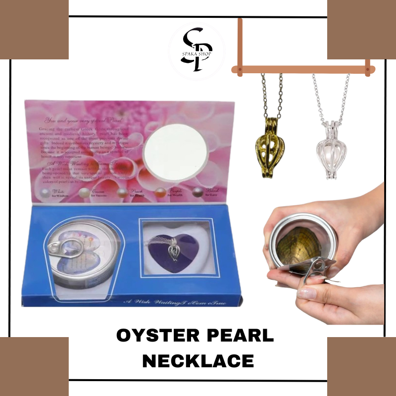 [READY] Kalung Mutiara Kerang Tiram Asli Oyster Necklace Oyster Hadiah Anniversary Birthday Gift