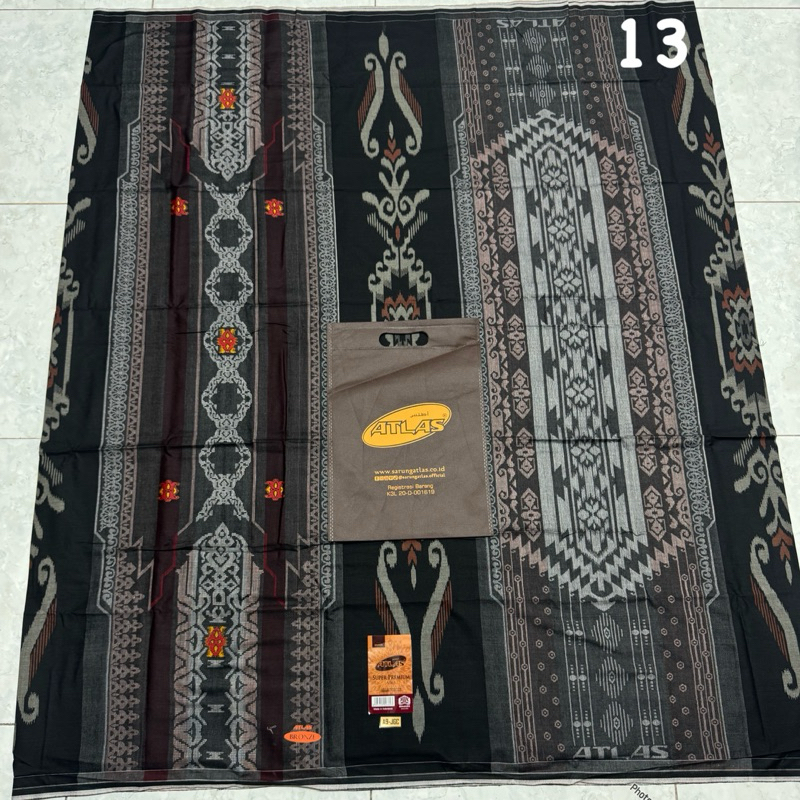 Sarung Atlas Super Premium Bronze Sarung Atlas Hitam Songket