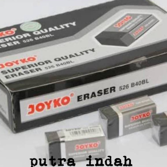 

Super 1 pak isi 4 pcs Penghapus joyko kecil hitam