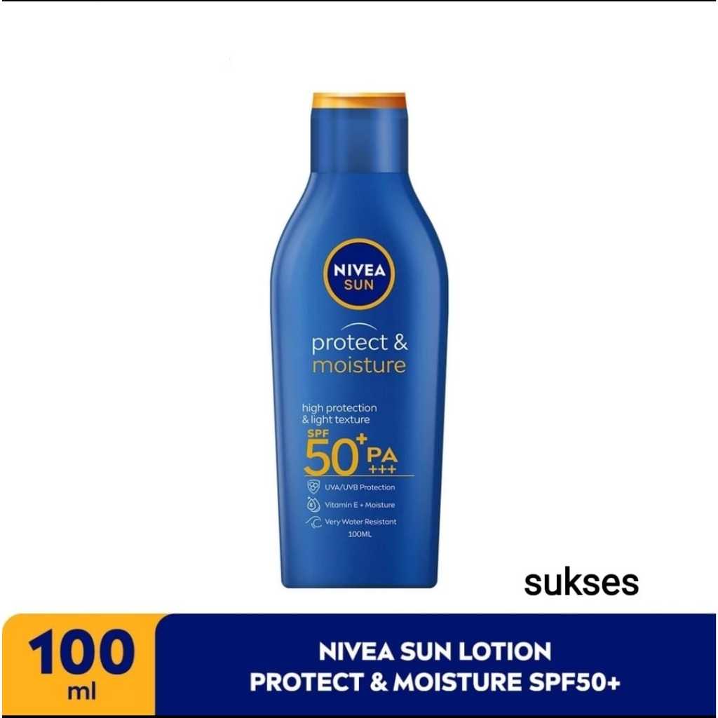 NIVEA SUN Body SPF Lotion Extra Protect Moisture SPF50 100ml - Perlindungan maksimal [ ORIGINAL ]