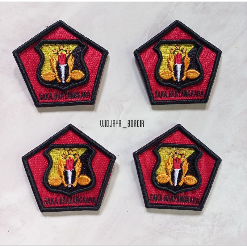Bordir timbul saka bhayangkara pramuka bordir timbul badge pramuka saka bhayangkara