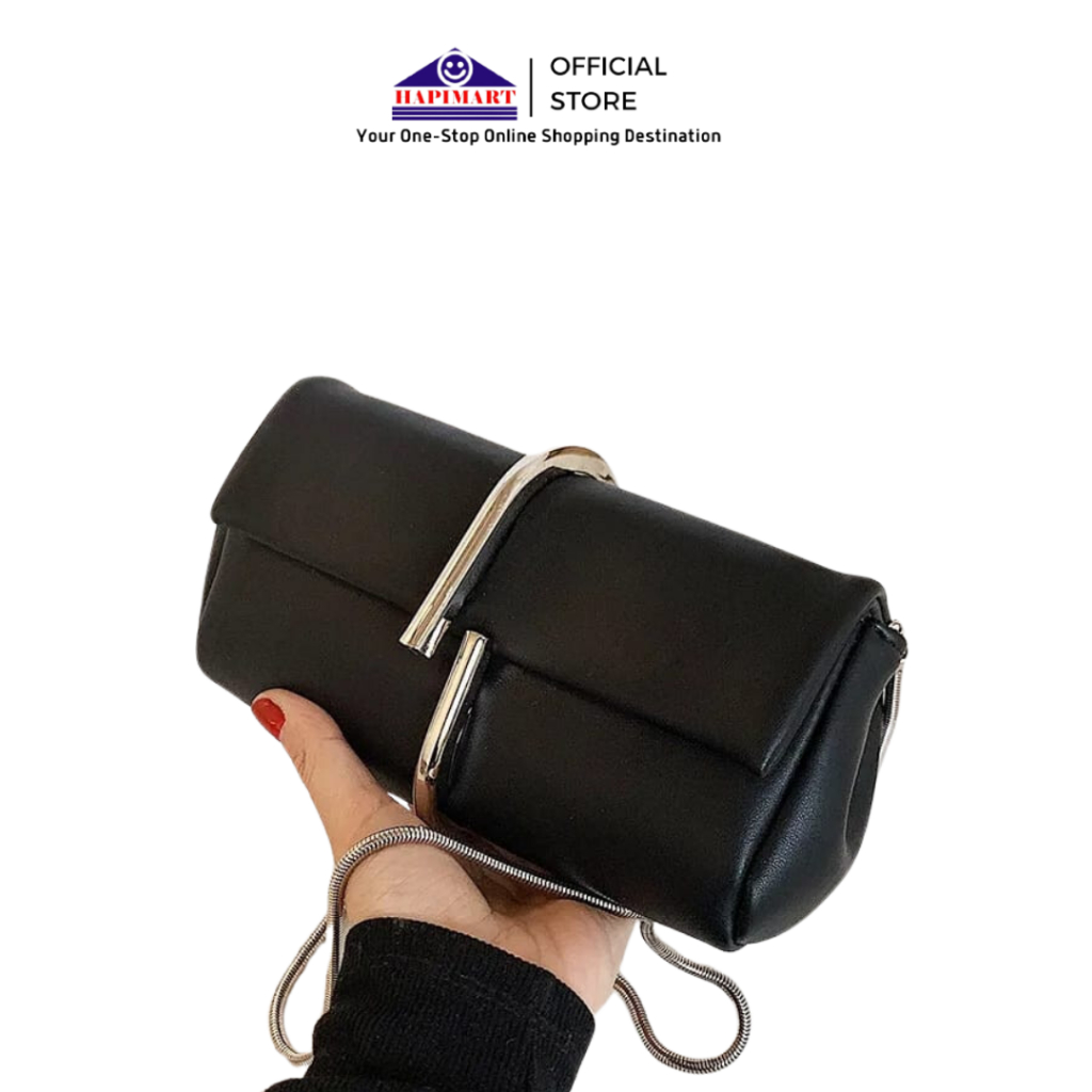 Tas Selempang Wanita Tali Rantai Silver Casual Sling Bag Tas Modis Tas Selempang Wanita Mini Luxury 