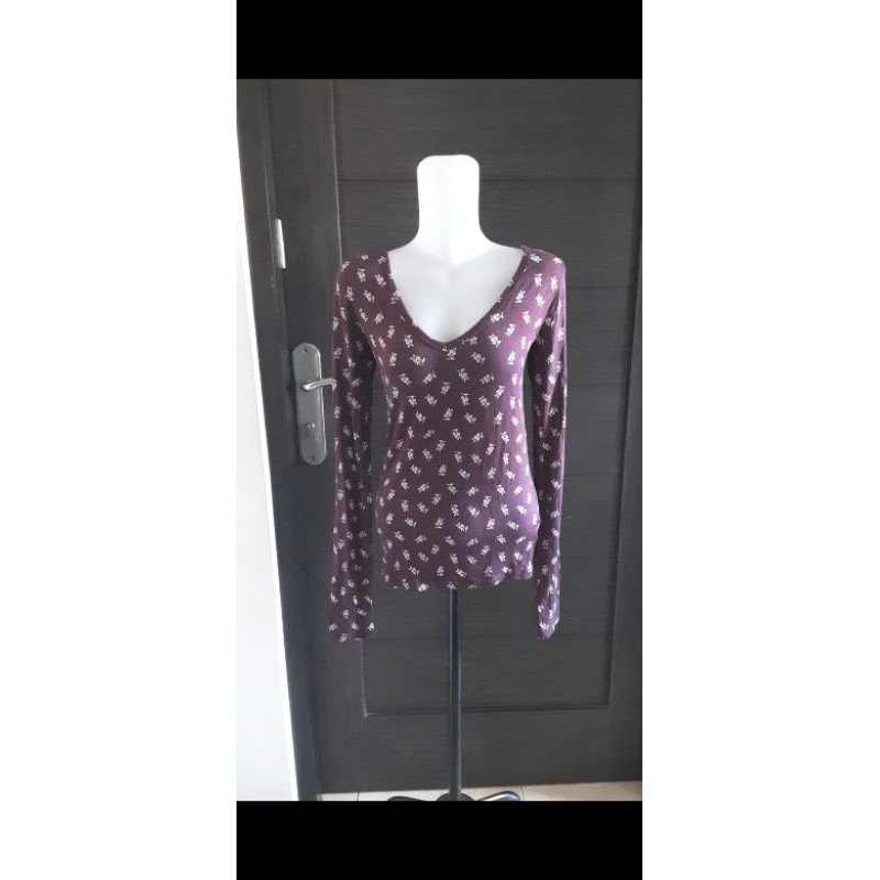 blus anggur bunga pl