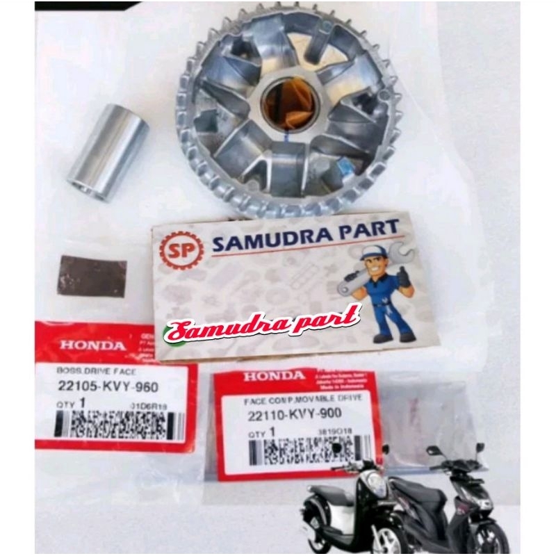 22110KVY900 Face Comp Rumah roller Beat Scoopy CW set Bosh rumah roller Scoopy beat karbu original 2