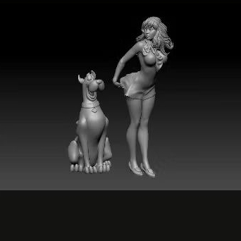 figure skala 1/64 Daphne & Scooby-Doo