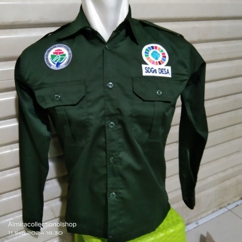 kemeja SDGS DESA kemeja kemendes seragam desa