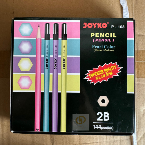 

Pencil Pensil Joyko P-108 2B Pearl (1 BOX isi 12 LUSIN)