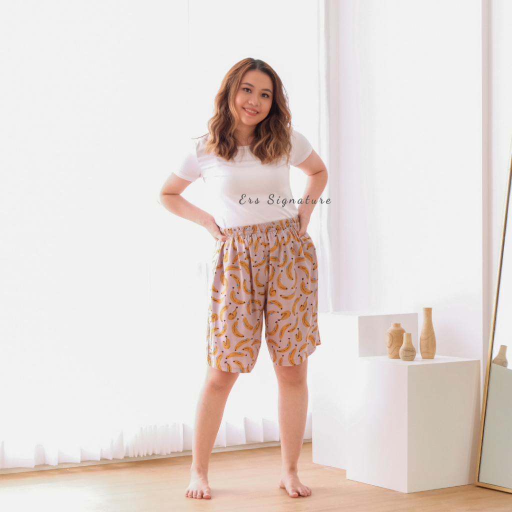 TERBARU ERS CELANA SELUTUT MOTIF / CELANA PENDEK RAYON / CELANA PENDEK WANITA
