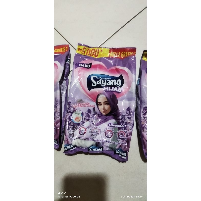 Promo Grosir 5 pcs Deterjen Sayang 220gr