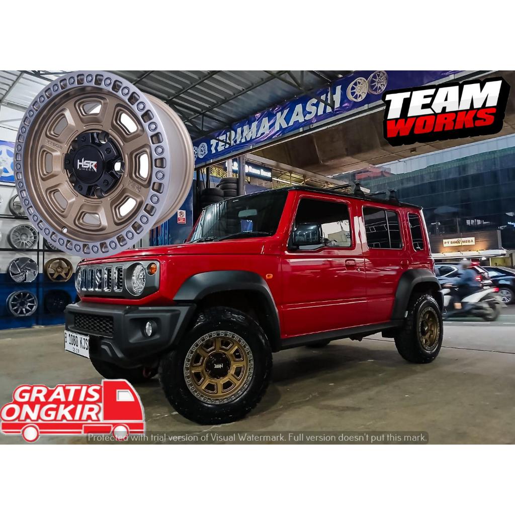 VELG MOBIL OFFROAD RING 15 HSR XTS02 UNTUK JIMNY KATANA TAFT R15 PELEK R15