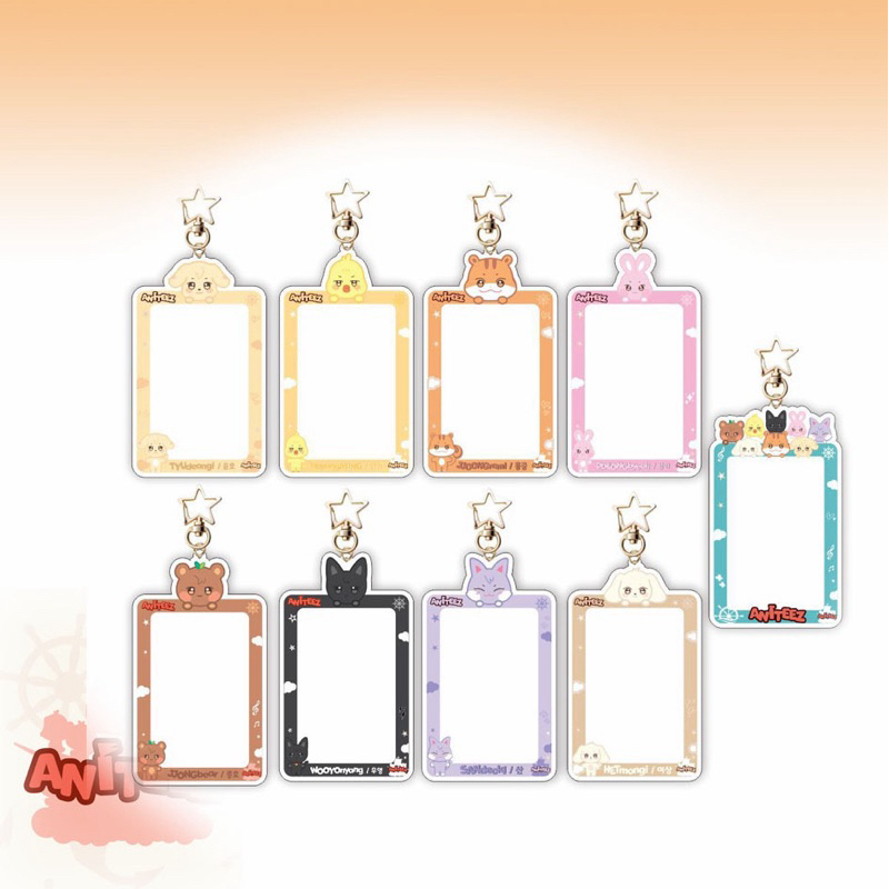 READY Aniteez Cahol Poca Holder Ateez Photocard Holder Akrilik Cahol