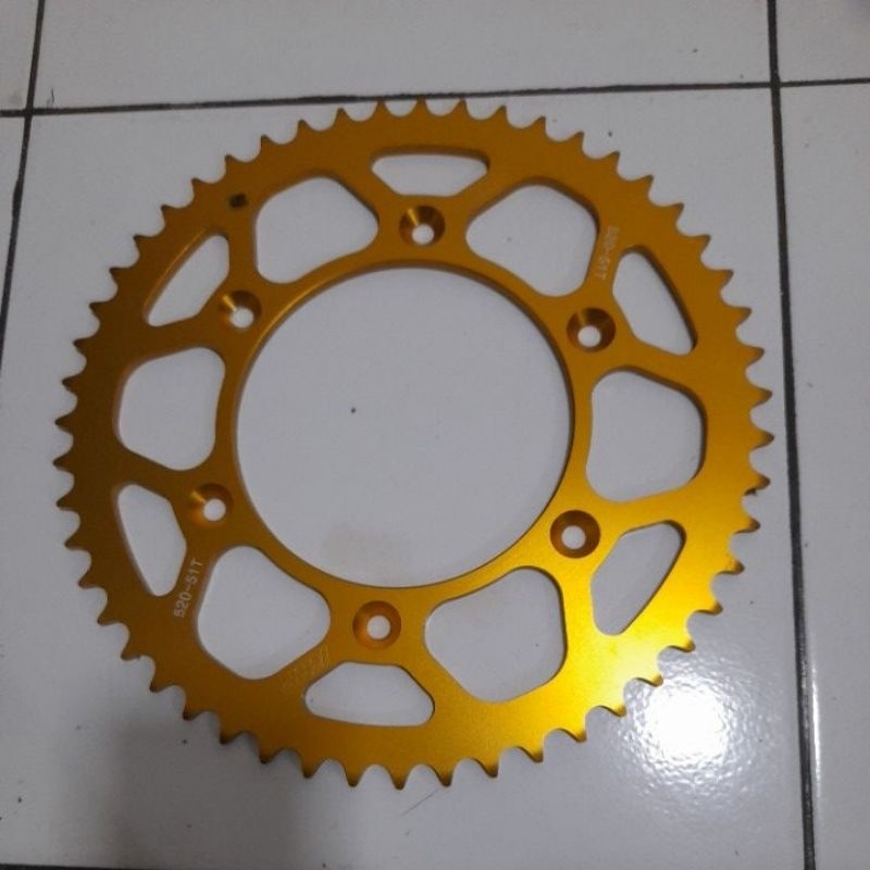 gear belakang viar 250 se ec  krp cnc model ktm