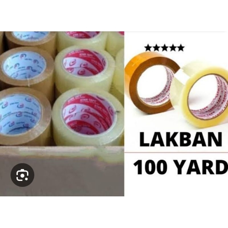 

lakban 100 yard 1 slop ( 6 pcs )