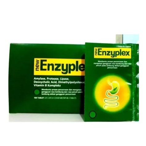 New Enzyplex Tablet - Obat Untuk Kembung & Gangguan Pencernaan