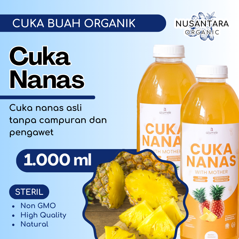 

Alamee Pineapple Cider Vinegar With Mother Cuka Nanas Murni Atasi Diabetes 1000ml