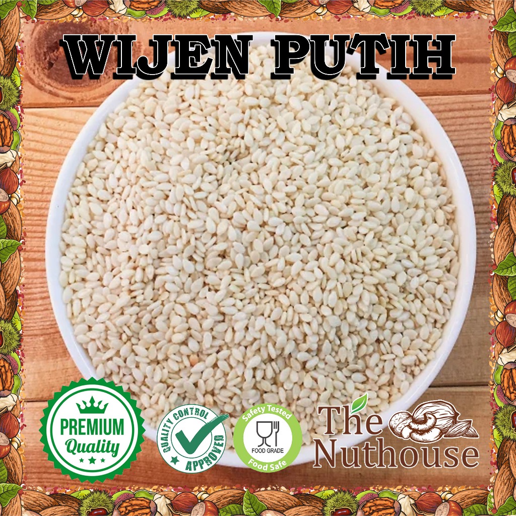 

1kg White Sesame Seeds RAW / Biji Wijen Putih Mentah [Premium]