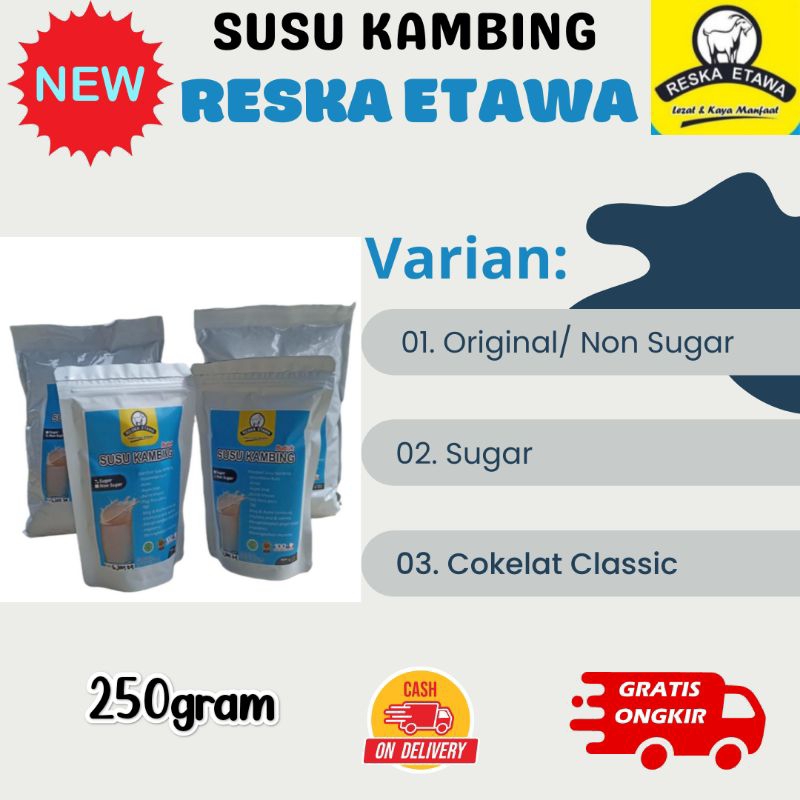

Reska Etawa premium Grade 1 kemasan 250gram