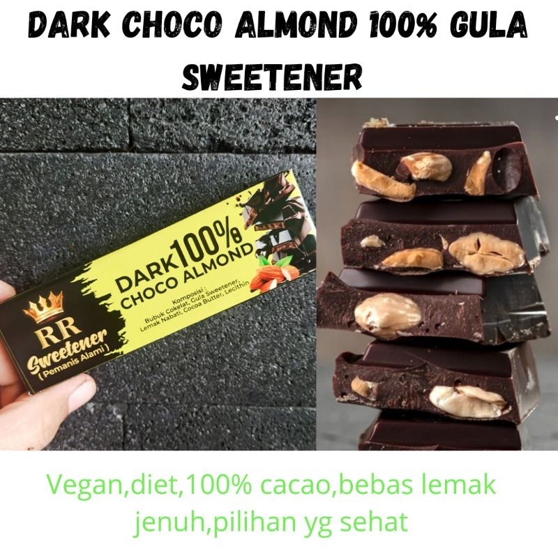 

Dark Chocolate Almond Sweetener (pemanis alami) 30gr