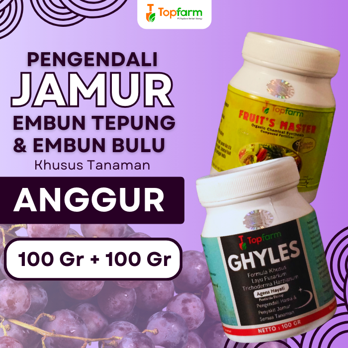 Fungisida Topfarm / Obat Jamur Karat Daun Anggur / Obat Pembasmi Jamur Daun Anggur / Obat Jamur Angg