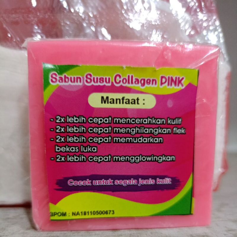 Sabun susu collagen pink