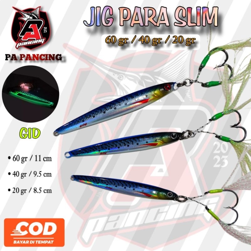Umpan JigPara Slim 20 gr , 40 gr , 60 gr / Metal Jig