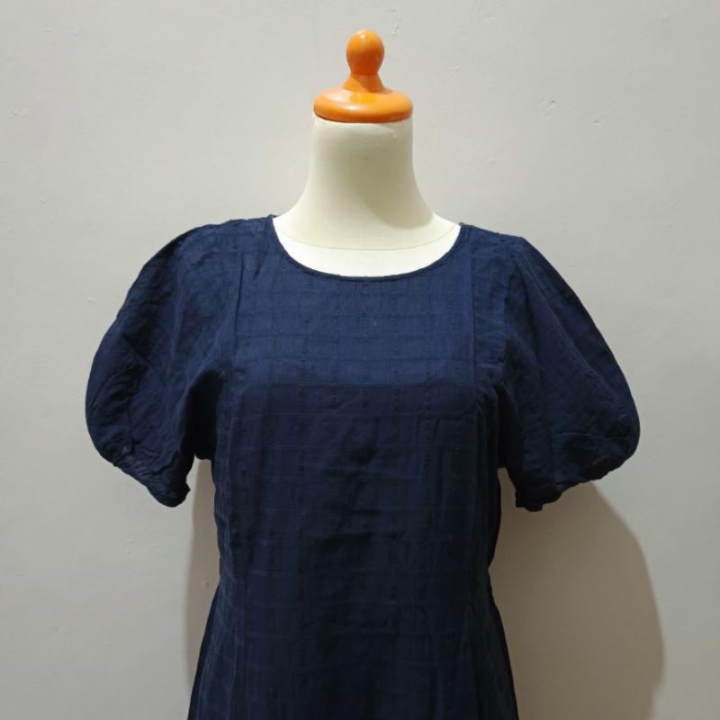 Uniqlo Hana Tajima Navy Dress Preloved Premium
