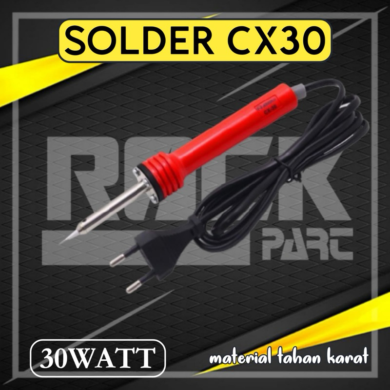 Solder Tangan Nepto CX-30 30W, Suhu 400-500°C, Panjang 180mm