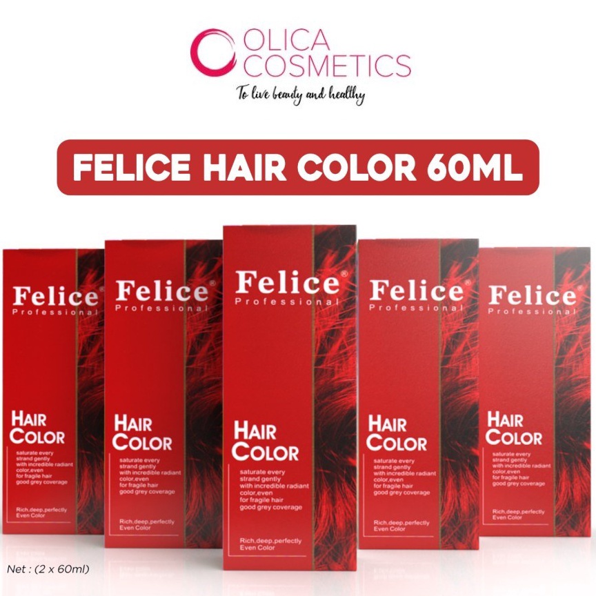 Promo Menarik Felice Hair Color Cat Rambut Felice Dus Merah ORIGINAL