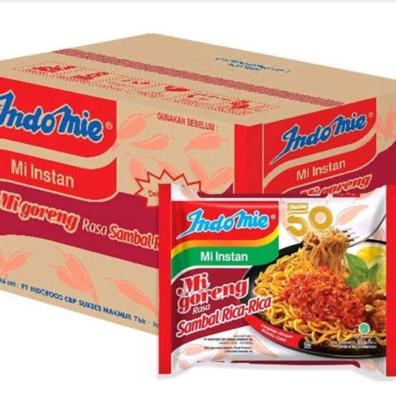 

Indomie Goreng Rasa Sambal Rica Rica 85gram 1 Dus isi 40pcs