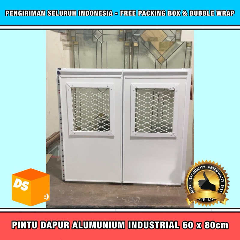 PINTU KOLONG DAPUR ALUMUNIUM INDUSTRIAL 60 x 80cm (BISA CUSTOM) (ALUMUNIUM KITCHEN DOOR) - [PENGIRIM