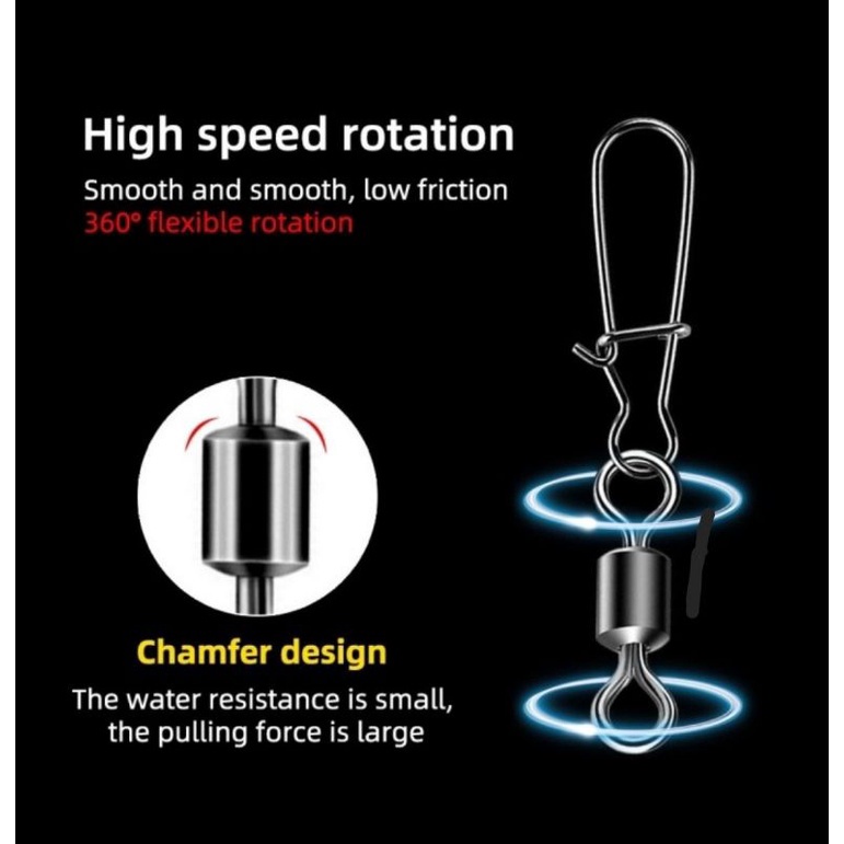 Sale Besar Kili kili Konektor pengait pancing kili swivel fast rotation anting kail kilikili Kili ki