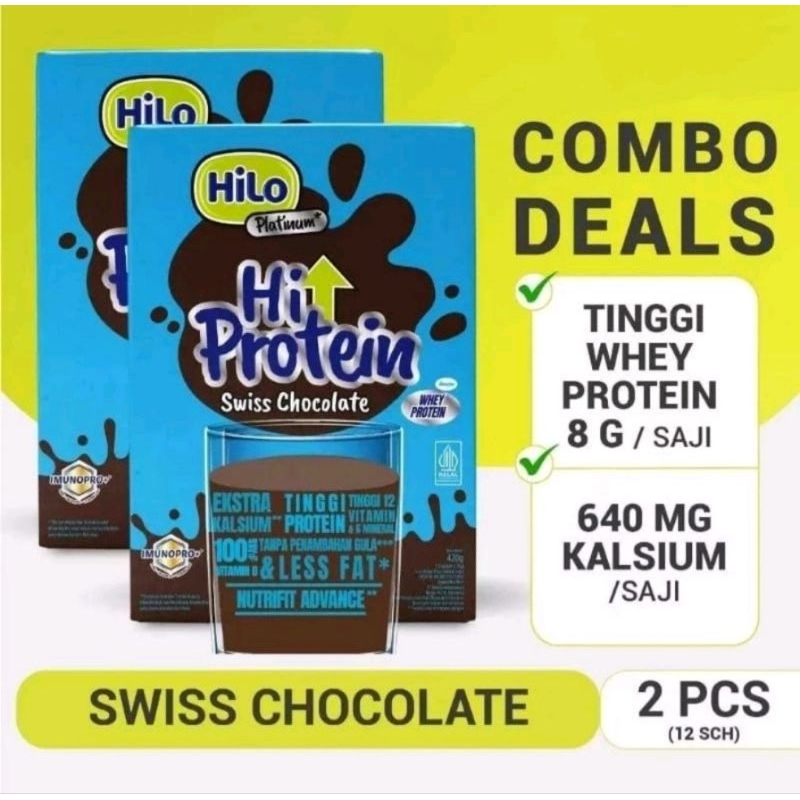 

Combo Deals! Hilo Platinum Swiss Chocolate 12s 2box Lebih Hemat