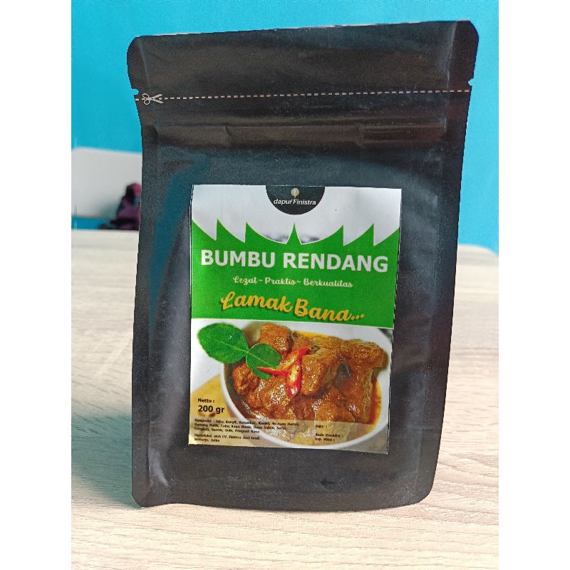 

bumbu rendang praktis 200 gram by dapur finistra