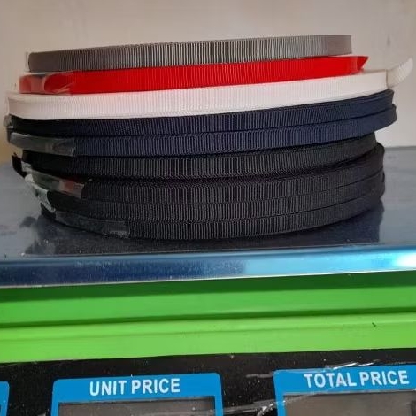 tali pita polyester grosgrain strip list webbing 10mm 1cm (1roll 20mtr)