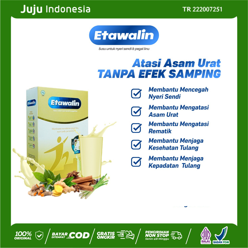 

Etawalin Susu Etawa Herbal Nyeri Sendi 1 Box