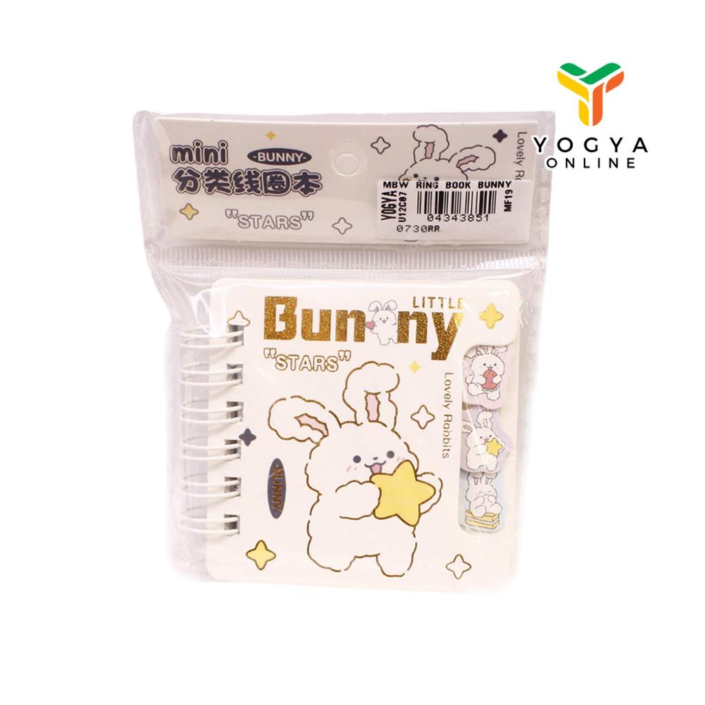 

Mini Ring Book Bunny Mbw Motif Bunny White
