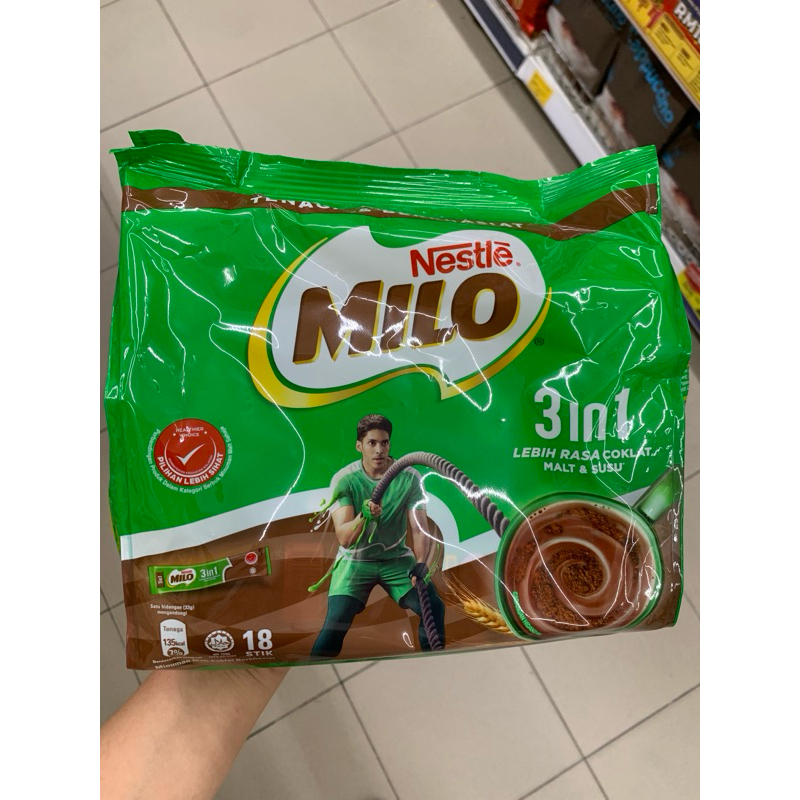 

(product malaysia) Milo 3 in 1 isi 18s dan 30s