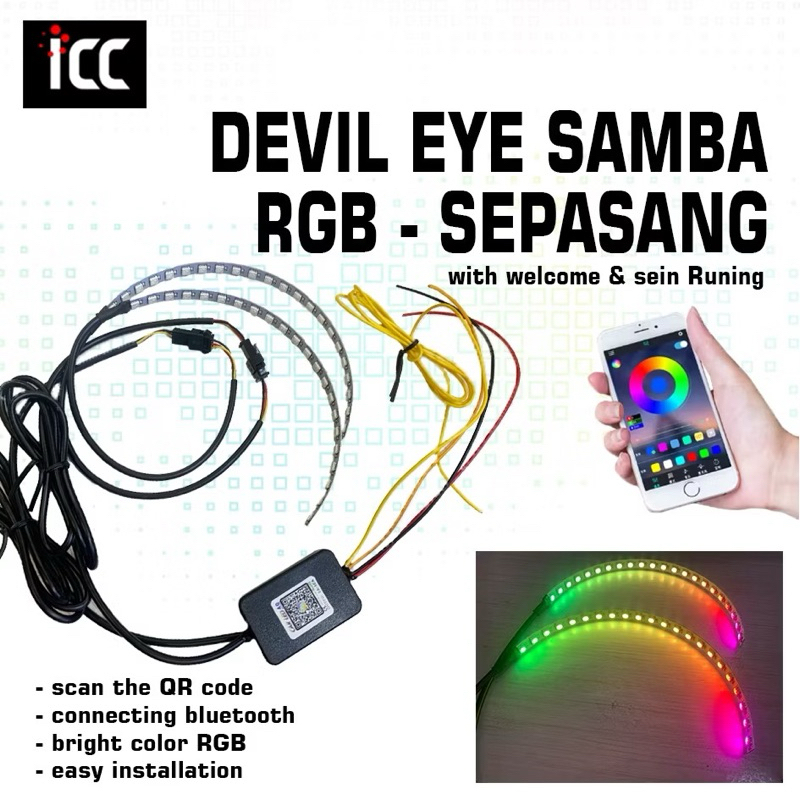 DEVIL EYE RGB 360 Samba RGB Demon Eye Rgb HANPHONE Android IOS ICC