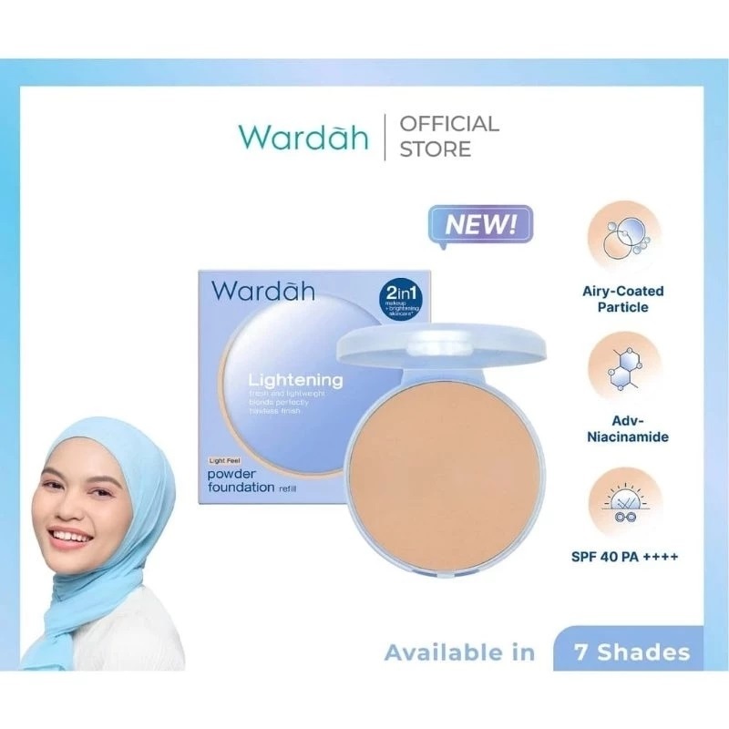 Refil Bedak Wardah / Wardah Lightening Two Way Cake Refil