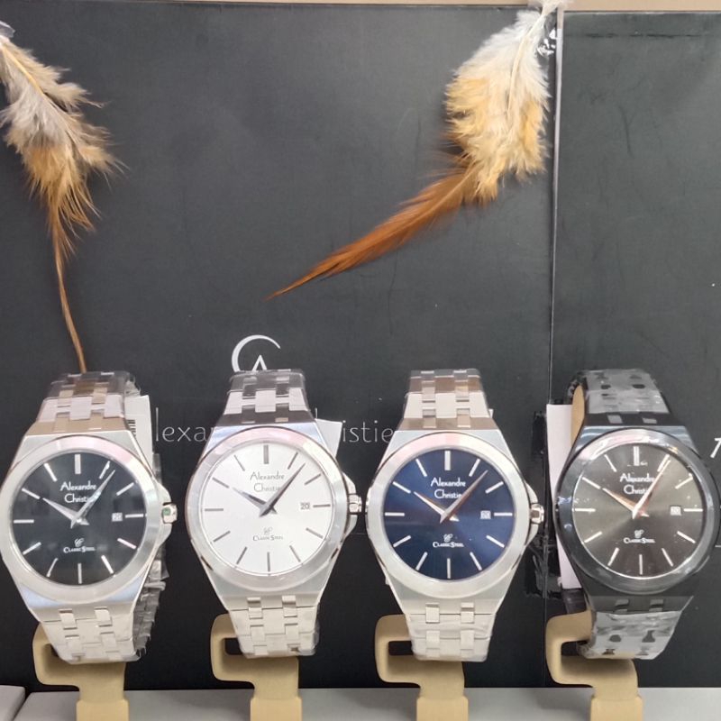 Jam tangan pria Alexandre Christie AC 8700 MD/LD Stainless Steel Original & Garansi
