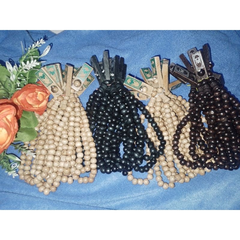 Tasbih 33 butir Souvernir Tasbih biji kopi original coklat hitam