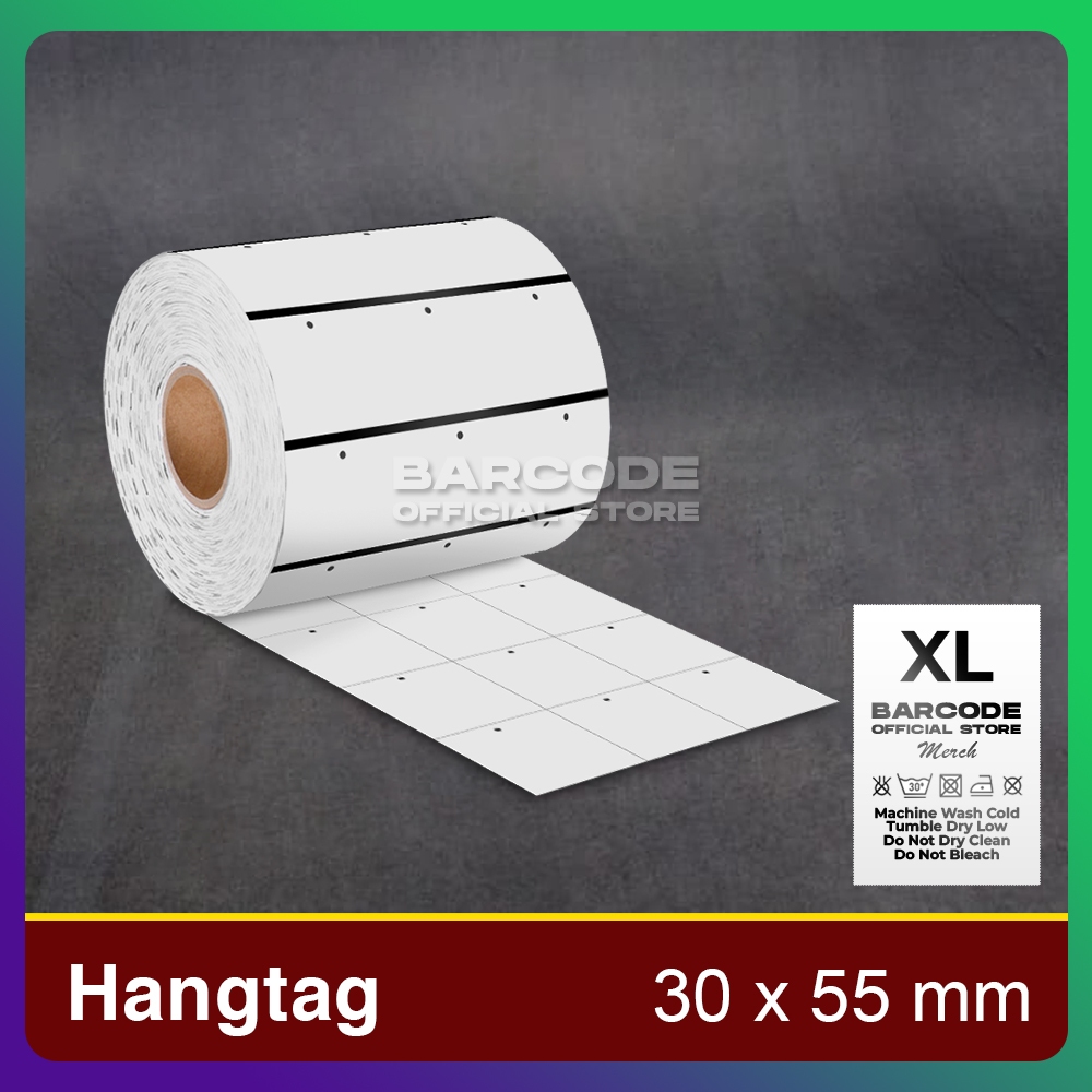 

Label Karton 30x55mm Hangtag 30 x 55 3 Line 30x55 mm Isi 3000 Pcs Core 1 Inch