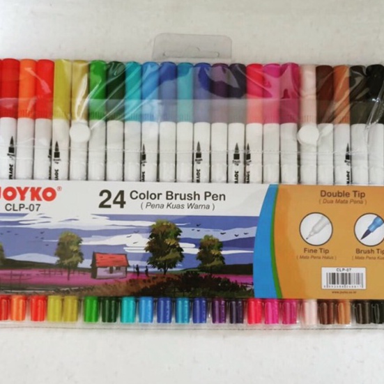 

KF7 Joyko 24 Color Brush Pen Kuas dan Pen 24 warna Joyko Clp7 Clp7